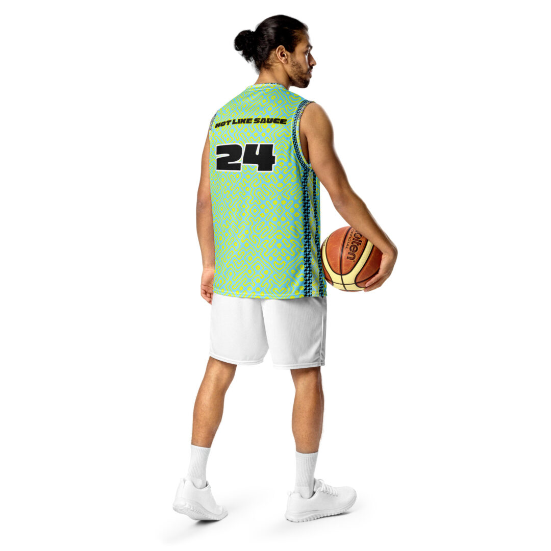 Pretty Lights Hot Like Sauce Custom EDM Basketball Rave Jersey - Image 5