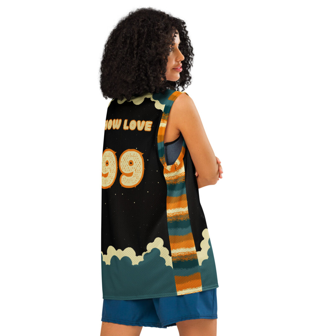 Griz Saxy Space Basketball Jersey | Custom Name and Number Rave EDM - Image 4