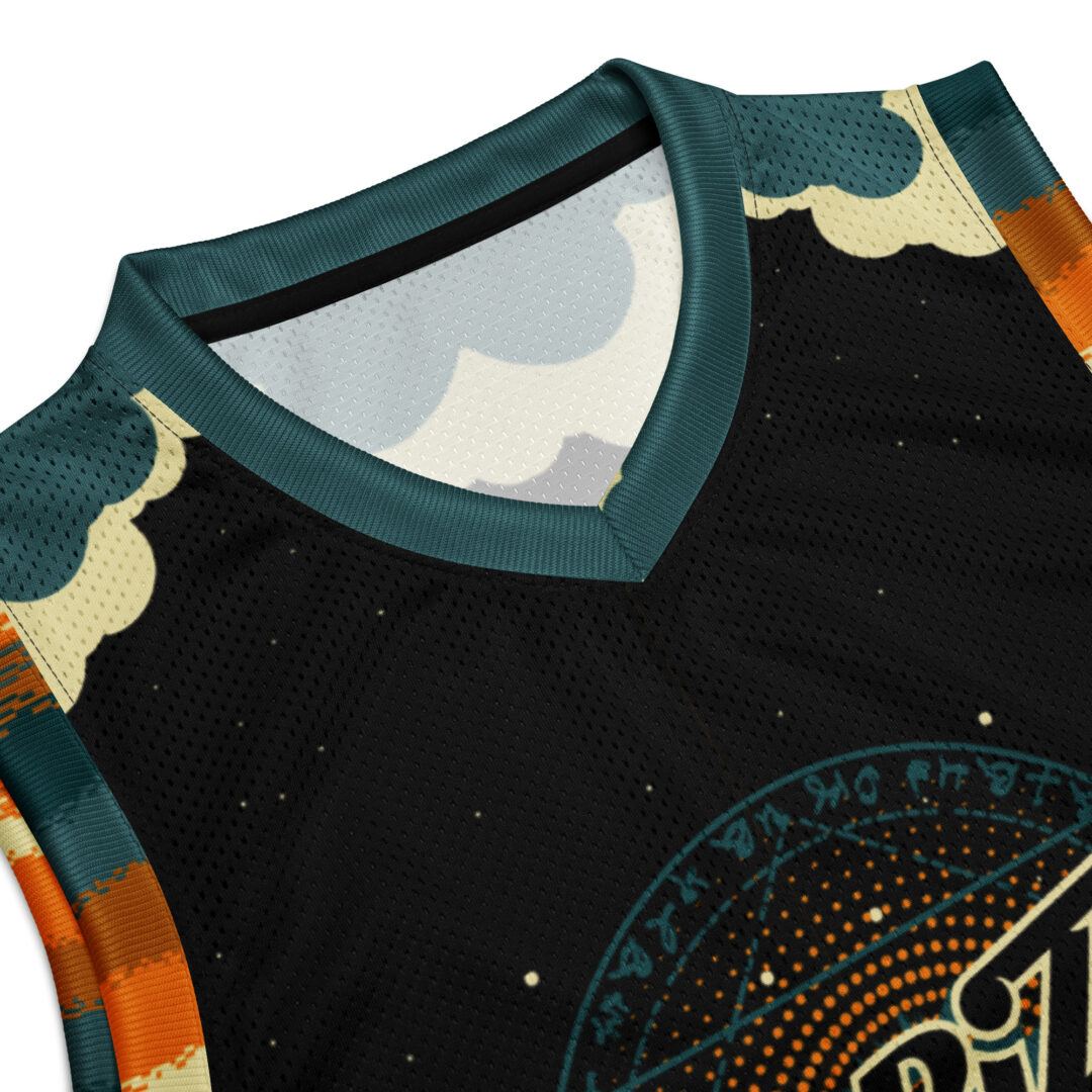 Griz Saxy Space Basketball Jersey | Custom Name and Number Rave EDM - Image 9