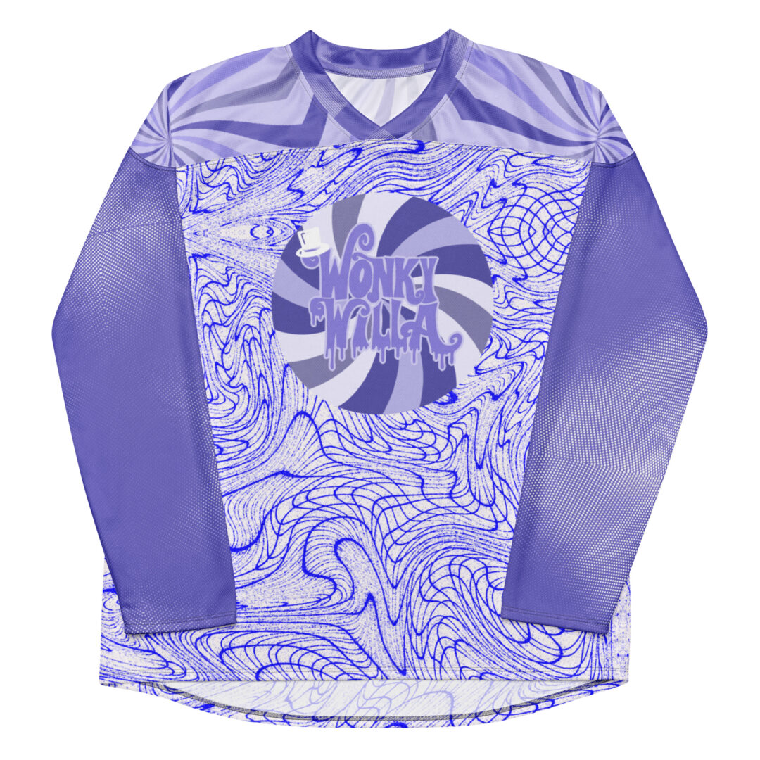 Wonky Willa Purple Candy Lightweight EDM Hockey Jersey - Image 9