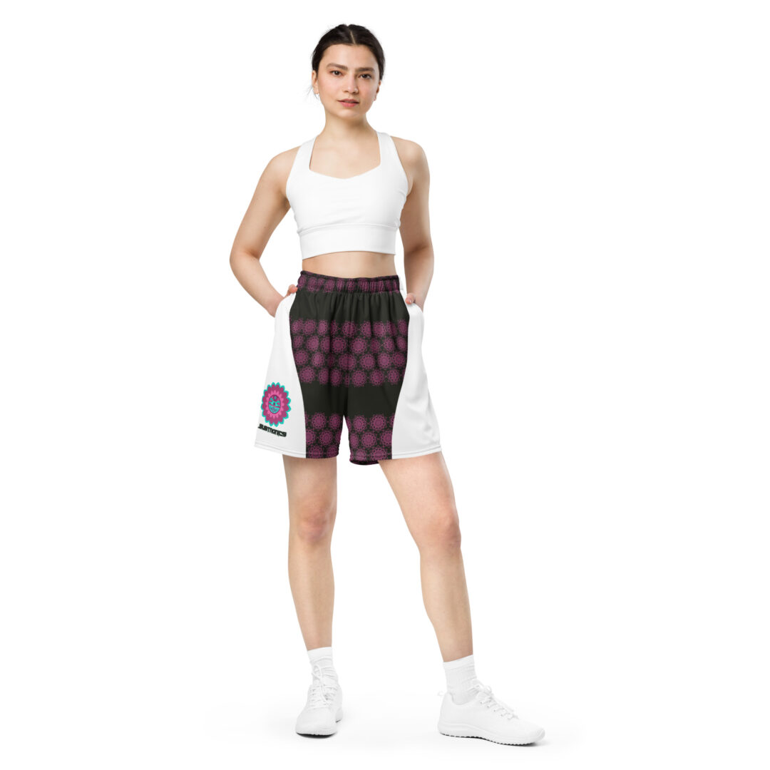 Subtronics Blabk Space Split Athletic Shorts with Pockets - Image 6