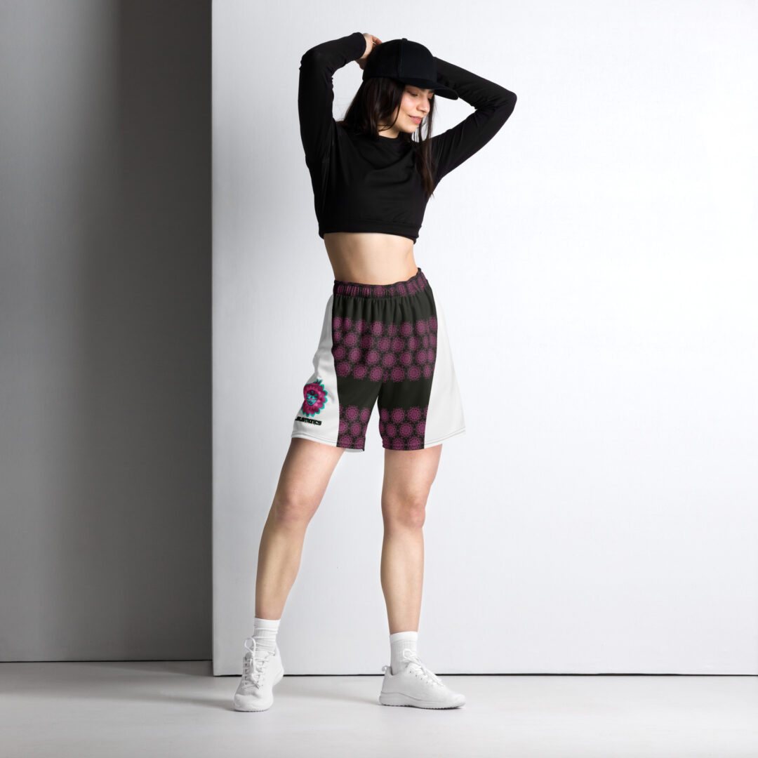 Subtronics Blabk Space Split Athletic Shorts with Pockets - Image 9