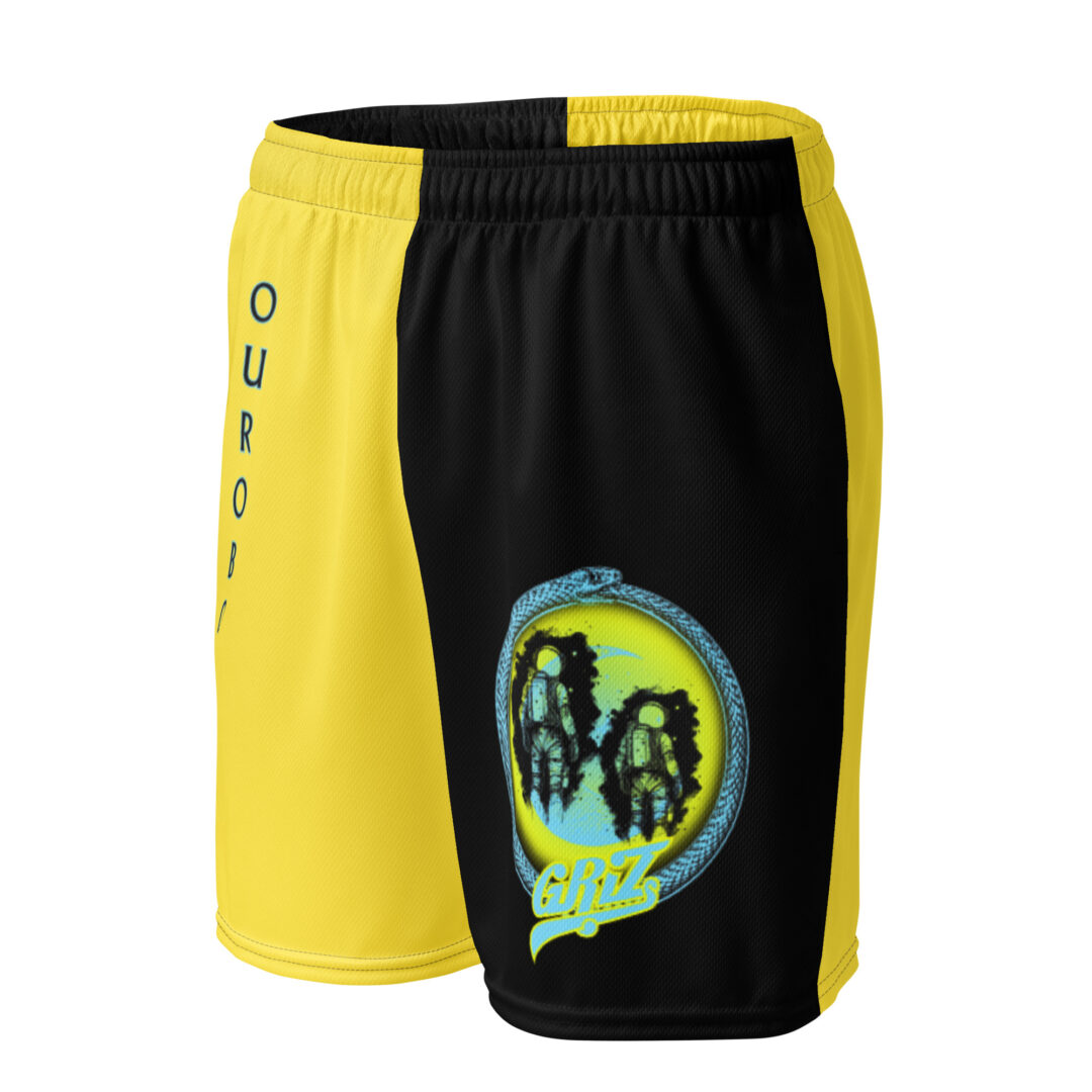 Griz Split Dye Ouroboros Athletic Shorts With Pockets - Image 4