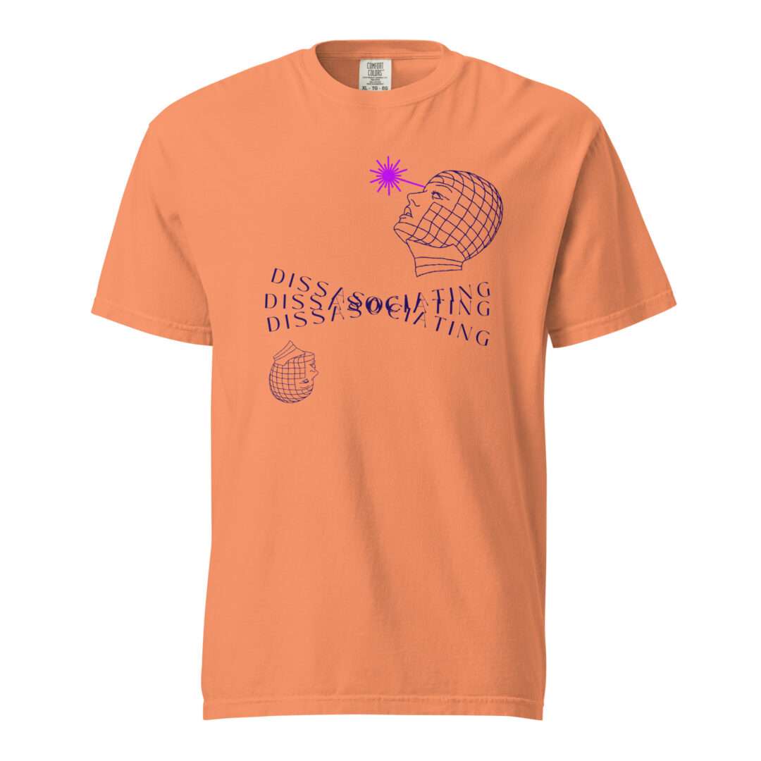 Dissasociating Graphic TShirt Comfort Colors - Image 2