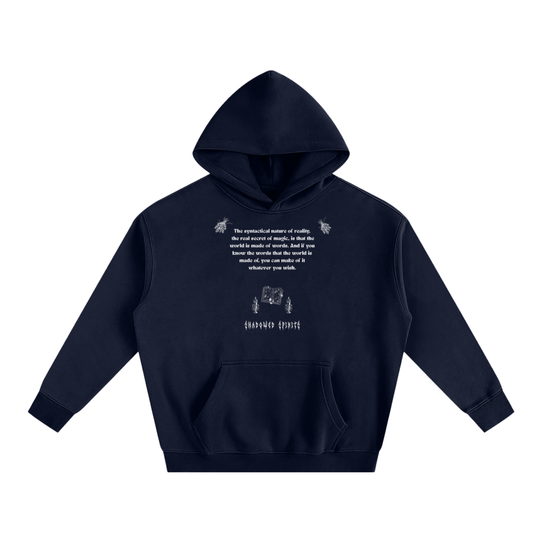 Words Are Magic Esoteric Oversize Fleeced Hoodie - Image 4