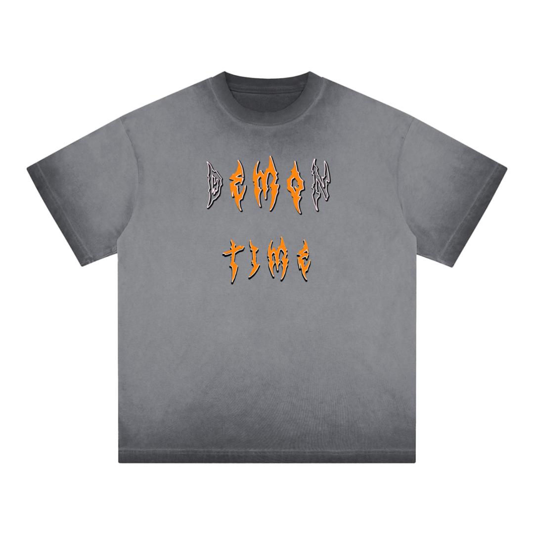 Demon Time Emo Time Reverse Dyed T-shirt Streetwear - Image 8