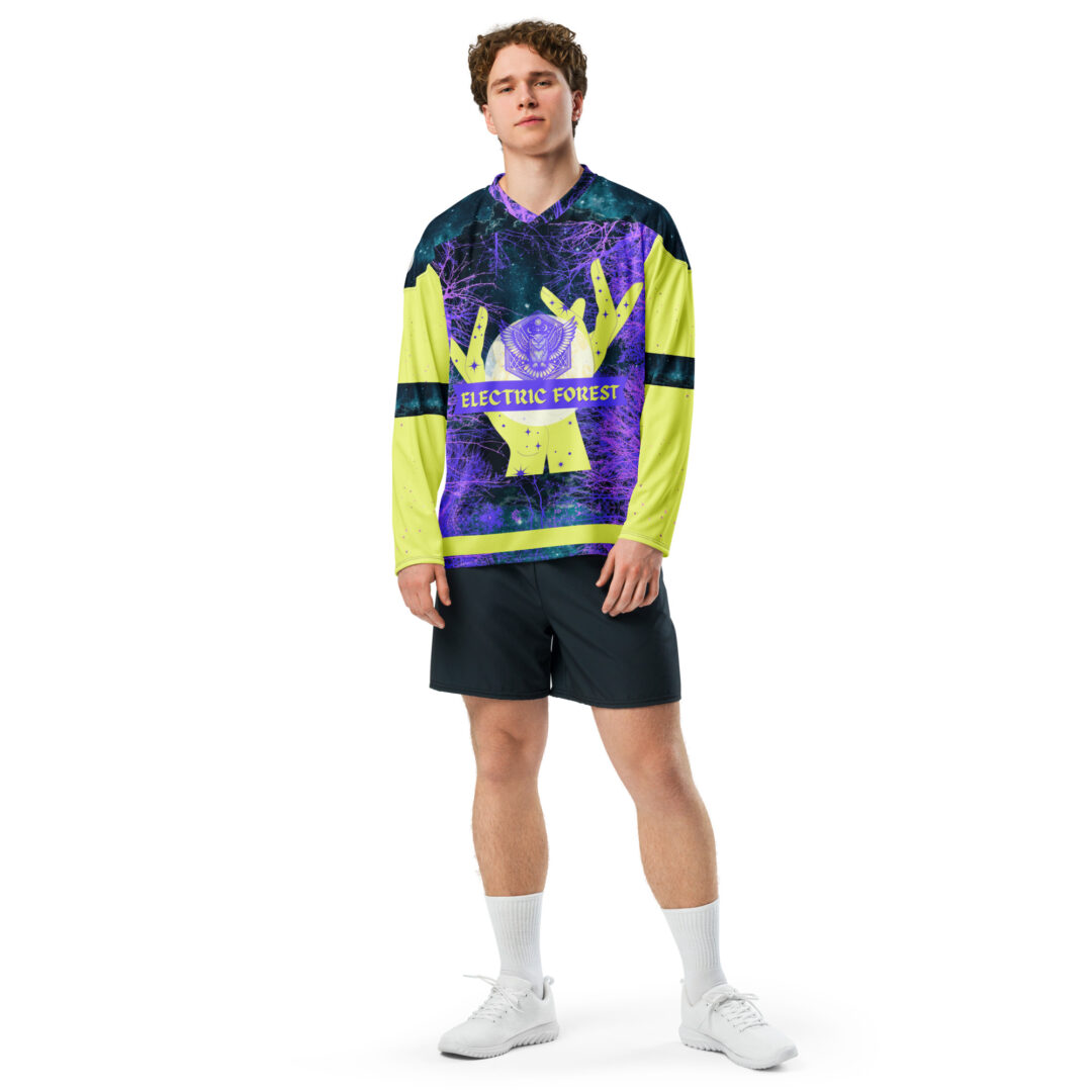 Electric Forest Lightweight Hockey Jersey Custom Name and Number | EDM Fest Rave Fit - Image 7