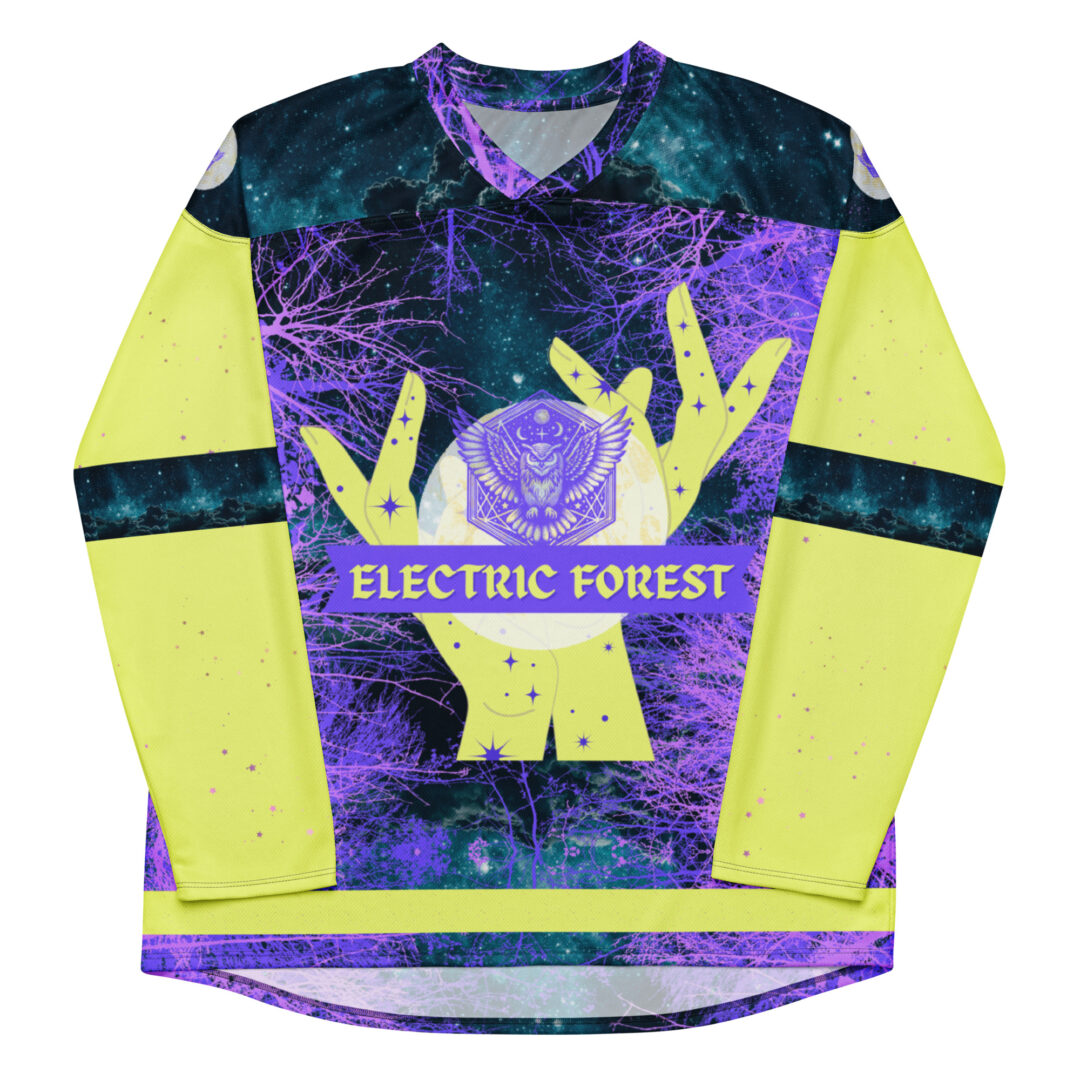 Electric Forest Lightweight Hockey Jersey Custom Name and Number | EDM Fest Rave Fit - Image 9
