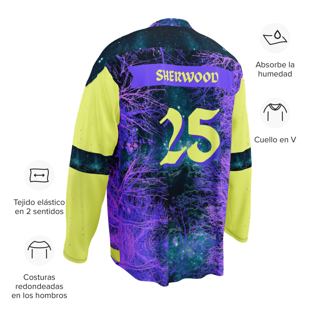 Electric Forest Lightweight Hockey Jersey Custom Name and Number | EDM Fest Rave Fit - Image 15